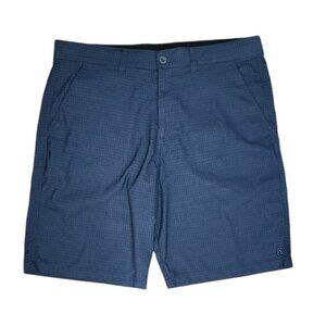 Hang Ten Shorts Mens Size 36 Navy Blue Comfort Waist Pockets Everyday Casual